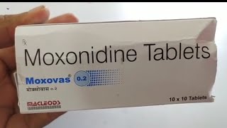 Moxovas 02 Tablet  Moxonidine Tablets  Moxovas 02mg Tablet Uses Side effects benefits dosage [upl. by Ahtibat]