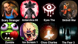 Scary Stranger Antarctica 88 Eyes The Horror Skibidi War Zombie Tsunami Ice Scream 1 Choo Char [upl. by Marinna]