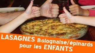 Recette lasagnes aux épinards maison [upl. by Olnton]