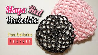 Redecilla de bailarina para el cabello a crochet  How to crochet a hair bun cover [upl. by Annal]