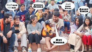 Broken Begger भिखारी Singing Reaction Video On Public Place Sad Songs Mash up By iklakh sainy [upl. by Legna469]