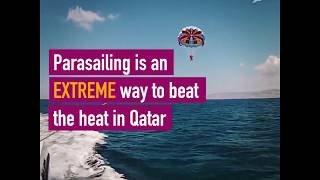 Parasailing in Qatar [upl. by Ttenyl]