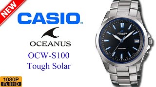 CASIO OCEANUS OCWS1001AJF Tough Solar Radio Mens Watch [upl. by Ecital768]