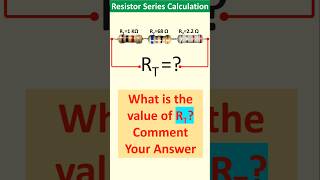 How to Calculate Total Resistance in a Series  Comment Your Answer Register Series Circuit Formula [upl. by Flanders]