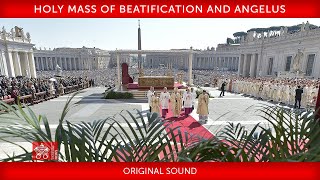 4 September 2022 Holy Mass of Beatification Homily and Angelus  Pope Francis [upl. by Metsky]