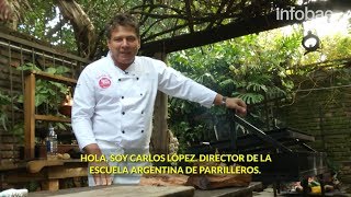 CÓMO HACER FUEGO PARA ASADO  CARLOS LÓPEZ  INFOBAE [upl. by Blanche]