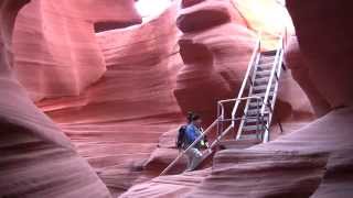 Lower Antelope Canyon near Page Arizona [upl. by Cyb120]