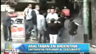 CARTERISTAS PERUANAS ROBANDO EN LA ARGENTINA [upl. by Therine375]