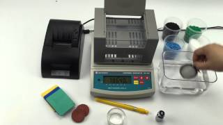 Demo video for raw plastic granule density meterdensitometerdensimeter [upl. by Noj293]