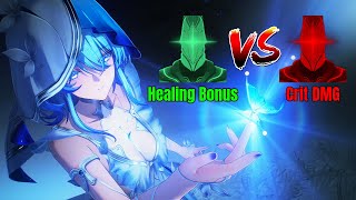 Shorekeeper Healing Bonus vs Crit DMG 4 Cost Echo  Wuthering Waves [upl. by Remlap115]