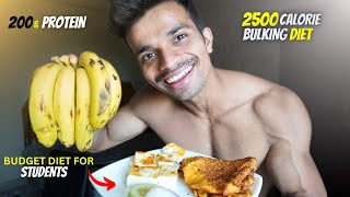 Low Budget 2500 Calorie Diet for MASS GAIN [upl. by Ynatirb]