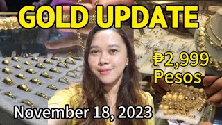 Ongpin Jewelry Shop LATEST UPDATE NG GOLD SA ONGPIN TODAY [upl. by Lizette133]