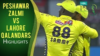 PSL 2017 Match 6 Peshawar Zalmi v Lahore Qalandars Highlights [upl. by Mota]