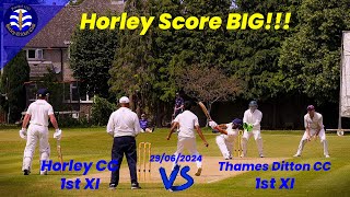 Record score for Horley in dominant display Surrey Championship Highlights Horley vs Thames Ditton [upl. by Nnaerb]