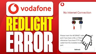 How To Fix Vodafone Broadband No Internet Connection Red Light Error [upl. by Garbers]