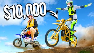 10000 vs 1000 Dirt Bikes [upl. by Ardnoel]