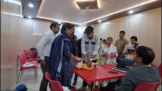 CPR training given to doctor  Basic CPR Training held medical viralvideo cpr child [upl. by Imas]