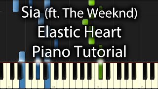 Sia  Elastic Heart Tutorial How To Play On Piano [upl. by Eentirb831]