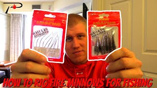 How to Rig Pautzke Fire Minnows for Fishing [upl. by Darbie337]