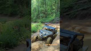 Foot Slipped off the F Gas  Yamaha YXZ Royal Blue Trail Tennessee redclayriders shorts [upl. by Ahgiel]