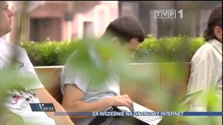 TVP1 Wiadomosci  darmowy Internet [upl. by Nosnirb]