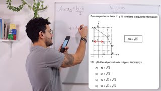 Polígonos irregulares área y perímetro  Curso en linea Bachillerato de matemáticas Costa Rica MEP [upl. by Nela]