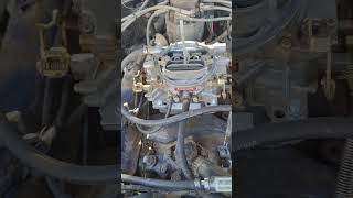 1406 edelbrock carburetor on a small block Chevy 350 [upl. by Kari]