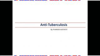 Anti tubercular drugs  pharmaceutical medicinal chemistry B Pharmacy 6th semester  in hind 🔥🔥 [upl. by Thrift]