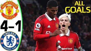 Man Utd vs Chelsea 41  All Goals amp Highlights  2023 HD [upl. by Lichter342]