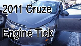 2011 Chevy Cruze Engine Tick noise P0300 P0302 [upl. by Ydok530]