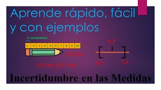 Incertidumbre en las Medidas ejemplos de física [upl. by Selokcin]