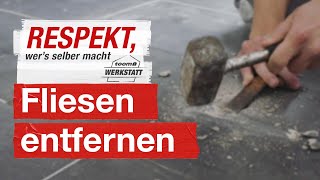 Fliesen entfernen und austauschen  toom Werkstatt [upl. by Ennovi]