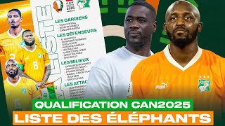 LISTE DES ÉLÉPHANTS POUR LA DOUBLE CONFRONTATIONS CONTRE LA SIERRALEONE [upl. by Enelyak]