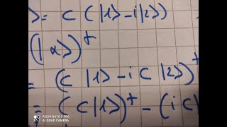 mécanique quantique notation de Dirac Bra ket et dyade calculs 2ieme exo corrige [upl. by Atileda890]