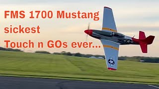 FMS 1700 Mustang sickest Touch N GOs ever rcairplanes rclife pilotryanmedia [upl. by Leirej]