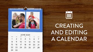 Creating and editing a calendar in Snapfish [upl. by Robillard]