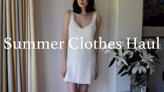 Huge Haul  Summer Clothes Acne ASOS Zara Valentino Topshop [upl. by Gensler389]