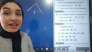 Contrôle N°1 S2 MATHS 3AC Vecteurs et Translation [upl. by Sumner]