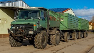 Zwei HW80 mit UNIMOG U1700 aus Thüringen überführen  700 KM Unimog Team Fitzen ON TOUR [upl. by Wye]