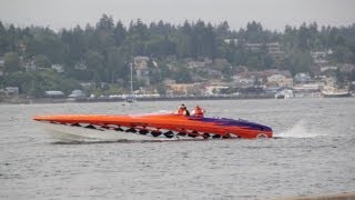 42 Outer Limits with 1550 Sterlings Puget Sound Performance Boat Rendezvous 2013 [upl. by Clovah]