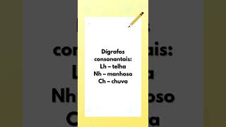 Dígrafos e encontros consonantais [upl. by Ahsenid]