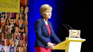 Nicola Sturgeon In the Caird Hall Dundee [upl. by Yatnwahs39]