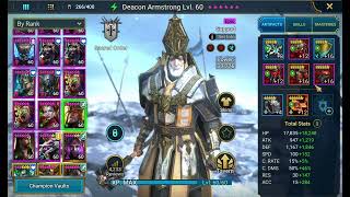 Raid Shadow LegendsChampion spotlight  MaShalled Deacon Armstrong Seeker and Seer [upl. by Neelon]