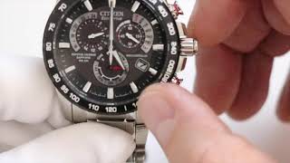 How to SET Citizen watch calibre E650 AT400851E EcoDrive [upl. by Pauiie]