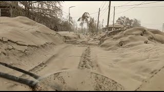 8 inches of ash covers parts of Russia’s Kamchatka Peninsula after volcano eruption [upl. by Luamaj476]