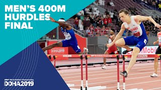 Mens 400m Hurdles Final  World Athletics Championships Doha 2019 [upl. by Goulet]