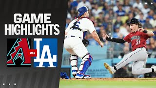 Dbacks vs Dodgers Game Highlights 7324  MLB Highlights [upl. by Nelie]