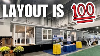 FILLED with SURPRISES This NEW mobile home floor plan is AMAZING Prefab House Tour [upl. by Lsil131]