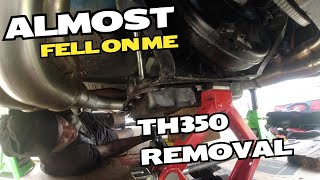 TH350 Transmission removal  PART 2 [upl. by Sansen]