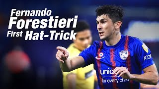 Aksi Cemerlang Hattrick pertama Fernando Forestieri [upl. by Wey]